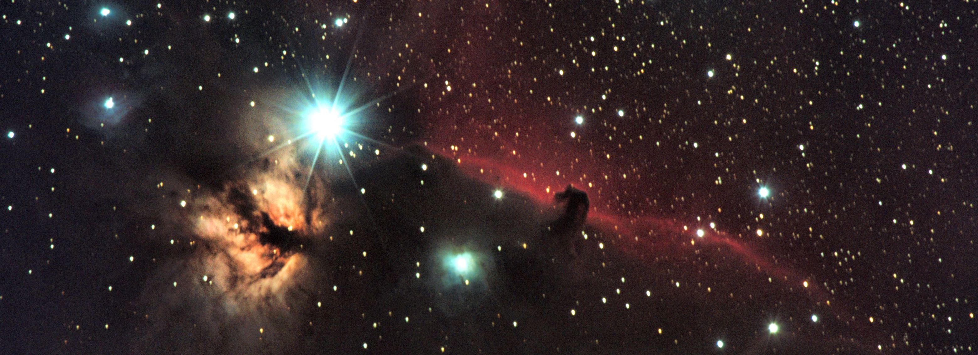 The Flame and Horsehead Nebulae